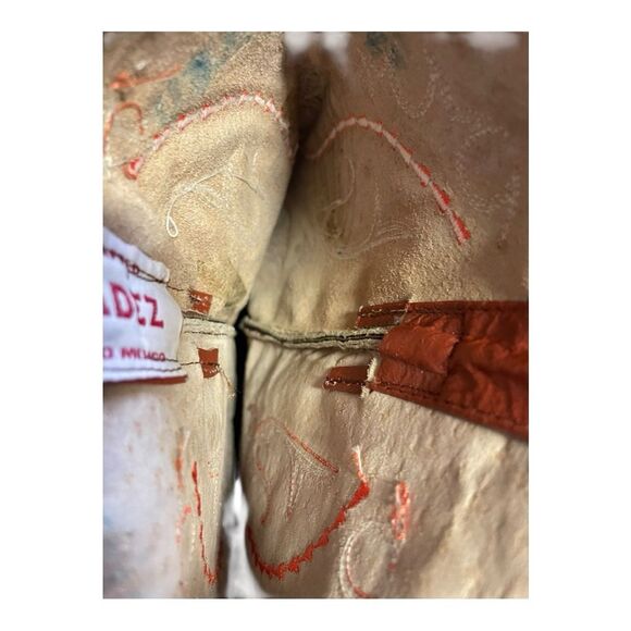 Rustic Leather Cowboy Boots - Picture 9 of 10